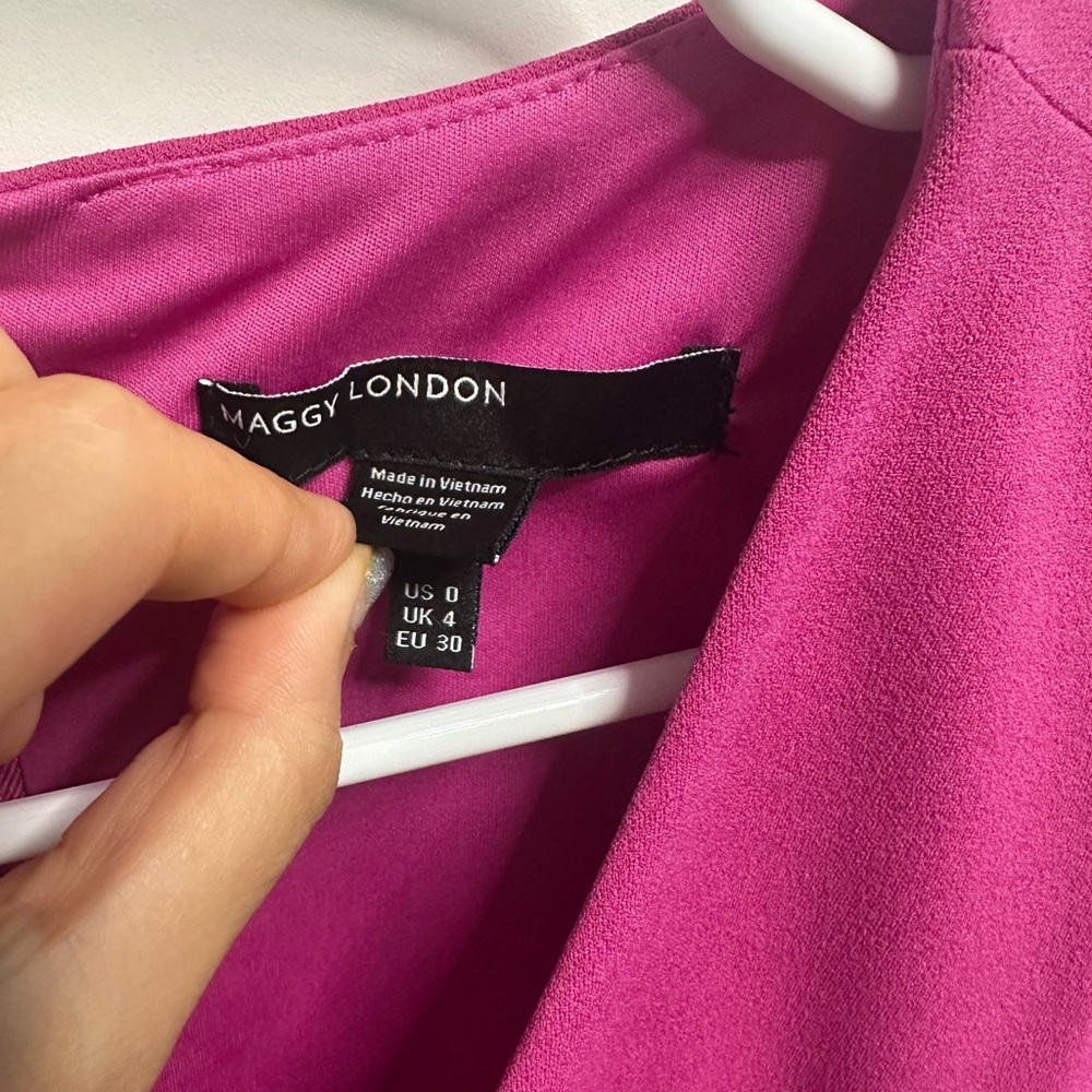 Maggy London Fuchsia Pencil Dress - Picture 3 of 4
